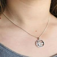 Celina Rupp Castle View Pendant & Chain (Medium) - Sterling Silver